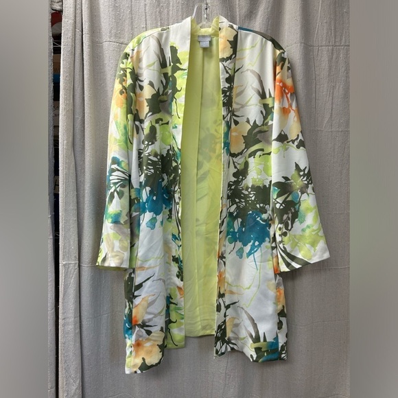 Chicos' Spring Paradise Duster/ Size 3 - Picture 2 of 14